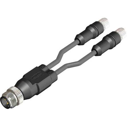 Rs Pro konfektioniertes Sensorkabel 3-adrig Stecke, Elektronikkabel + Stecker, Schwarz