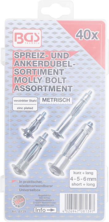 Image du produit BGS Spreiz-/Ankerdübel-Sortiment (40 pcs)