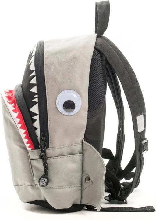 Actual product image Pick & Pack Shark Shape Backpack (22x31x11 cm) - Grey