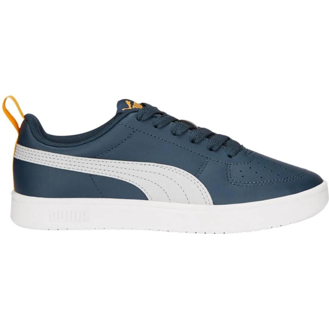 Puma, Jungen, Sneaker, Rickie Jr Kinderschuhe Marineblau und Weiss 384311 13 (38), Blau, (38)