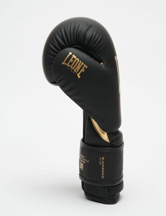 Actual product image Leone Boxing Glove Black Edition GN059D Gold (10 OZ, One size)