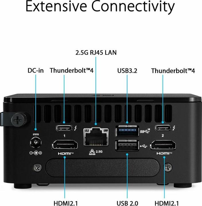 Actual product image ASUS RNUC13ANKI700002I BB i7-1360P (Intel Core i7-1360P)