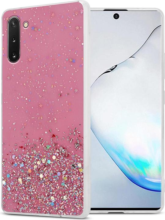 Pink with glitter