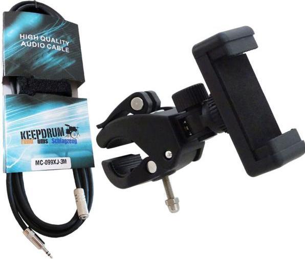 Produktbild keepdrum Smartphone-Halter mit 3m Miniklinke