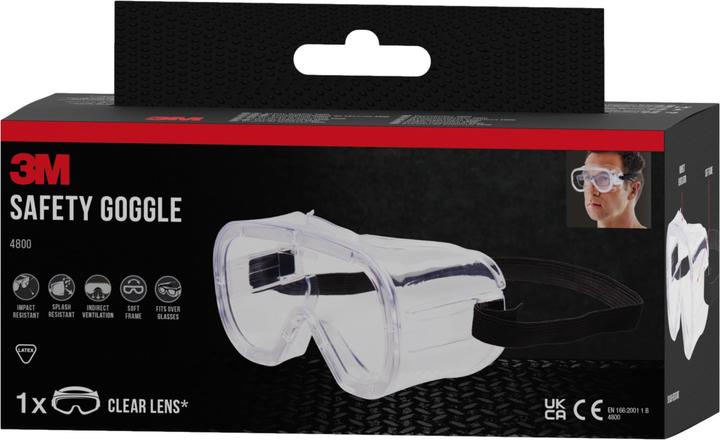 Actual product image 3M Full vision goggles 4800C1