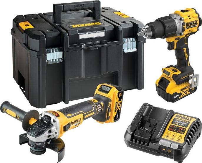 DeWalt Kombi-Set DCD805 + DCG405, 18V XR, 2x5,0Ah