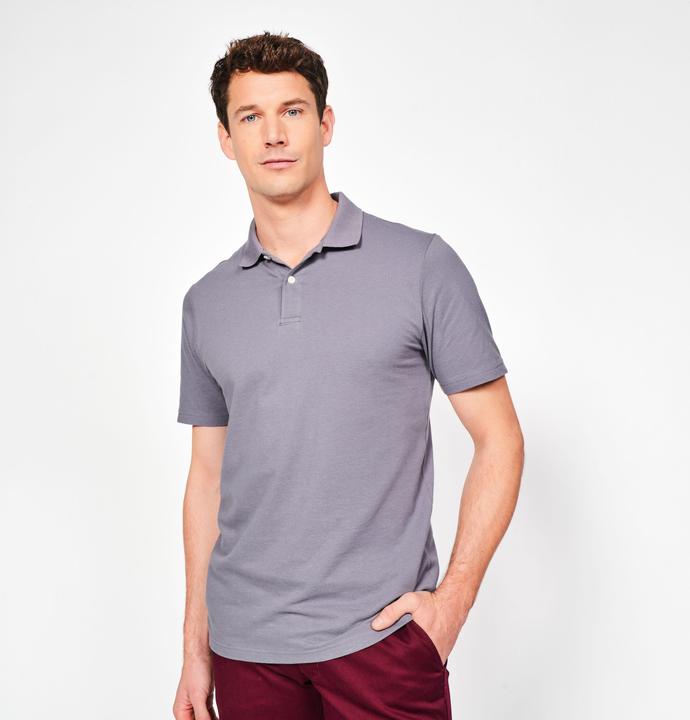 Inesis Herren Golf Poloshirt kurzarm 100 % Baumwolle - MW100 dunkelgrau (3XL)