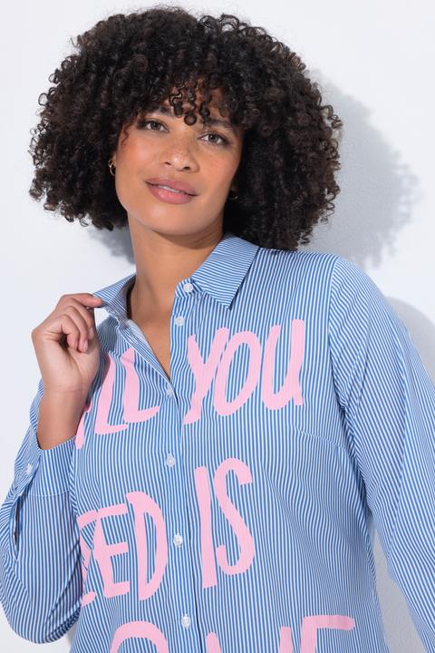 Image du produit Angel of Style Blouse rayée coupe Loose Fit, message (54)