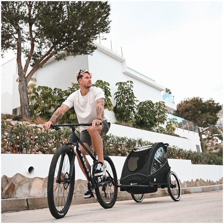 Produktbild Deryan 3in1 Fahrradanhänger für 2 Kinder