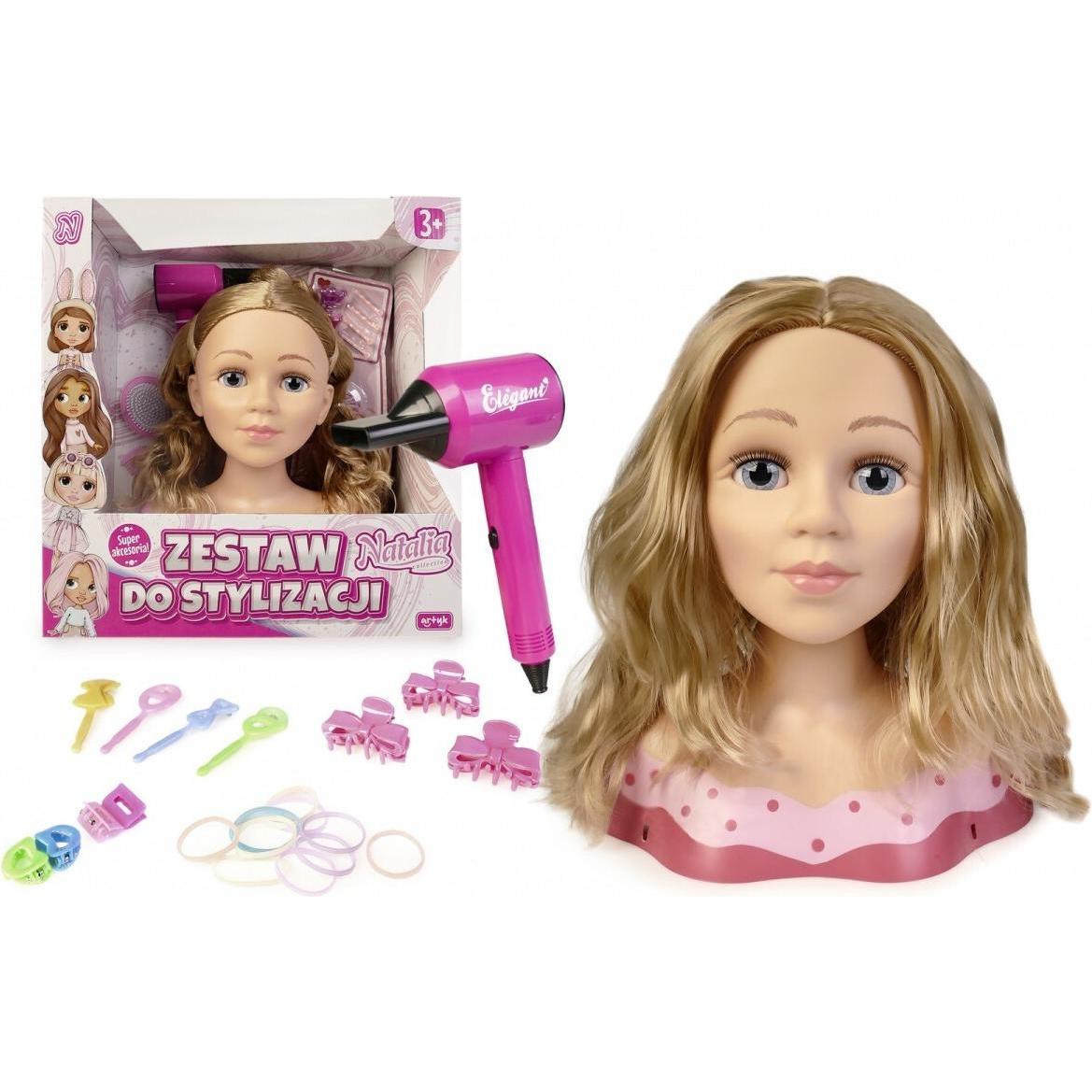 Artyk, Set di acconciature giocattolo, Kopf zum Kämmen