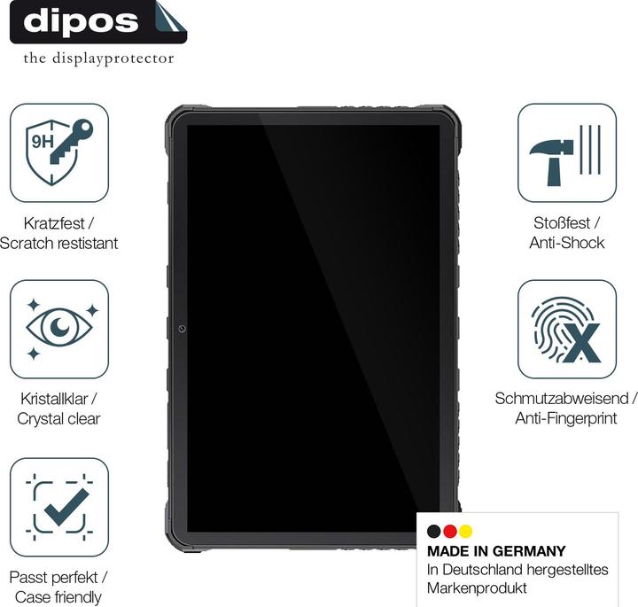 Actual product image Dipos Anti-Shock Screen Protector Clear (Cubot Tab King Kong)