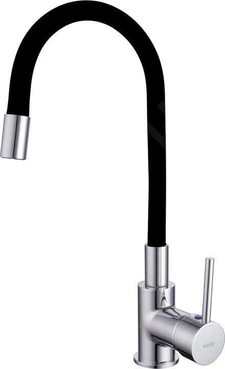 Kielle oudee - keukenkraan met flexibele uitloop, chroom/zwart