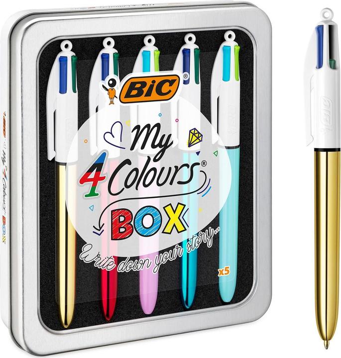 Produktbild Bic Kugelschreiber My Colors Box 1 mm, Mehrfarbig, 5 Stück (Mehrfarbig, 5 x)