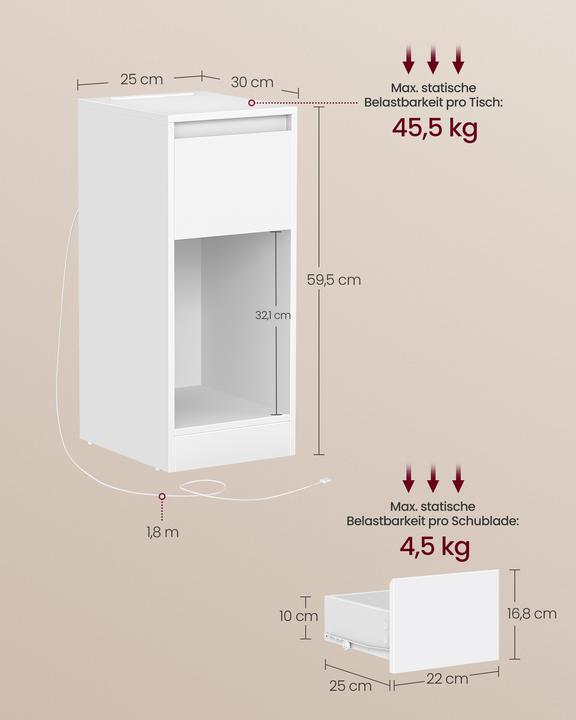 Produktbild Vasagle Gerard (30 x 25 x 59.50 cm)