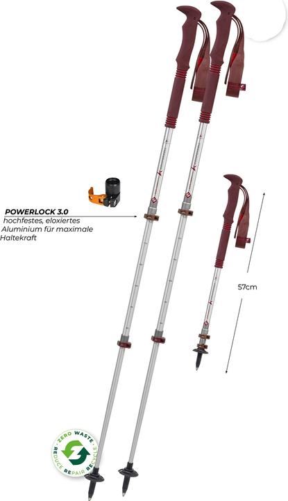 Image du produit Komperdell Trekkingstöcke Explorer Zero Compact (120 cm)