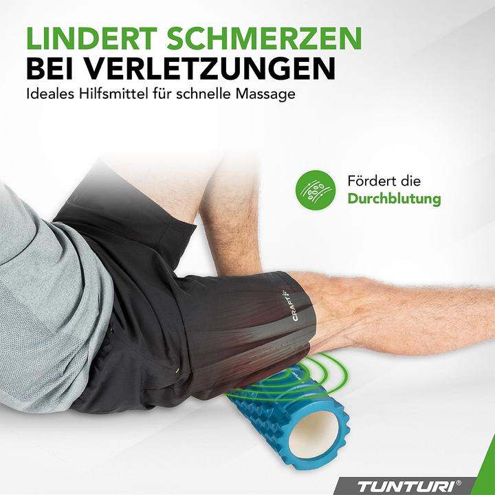 Immagine prodotto Tunturi Yoga Massageroller 33 cm Petrolblau