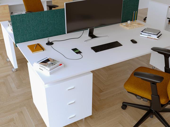 Actual product image IB Connect DIVUS power strip black 1x type 13 2x USB-C 1x RJ45