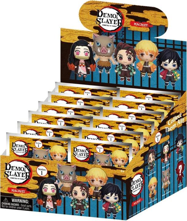 Produktbild Monogram Int. Demon Slayer: Kimetsu no Yaiba Relief-Magnete Series 1 Display (12) (12 x)