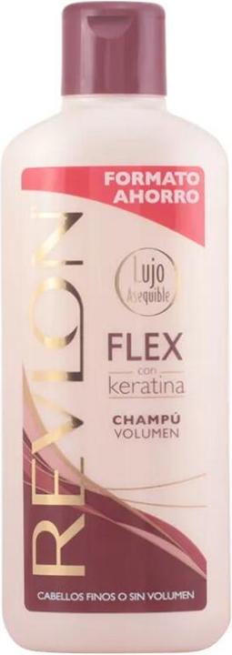 Actual product image Revlon Professional FLEX KERATIN Shampoo Volume Thin Hair 650 ml (650 ml, Liquid shampoo)