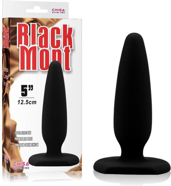 Actual product image Chisa Butt Plug 13.4 x 3.7 cm Silicona Black