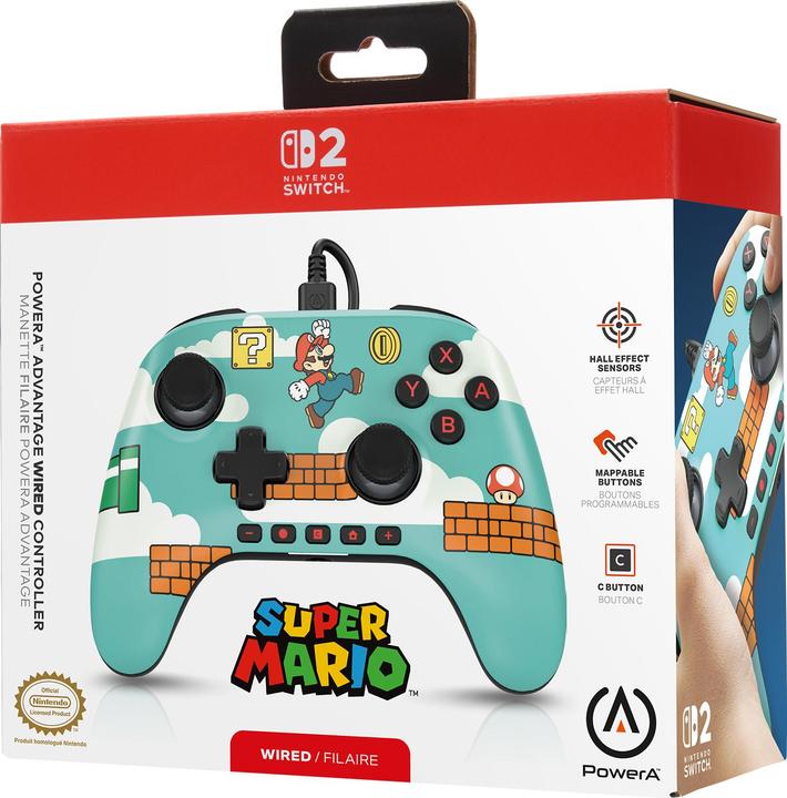 Produktbild PowerA NSW2 Controller Advantage wired Mario Time! (Switch 2)
