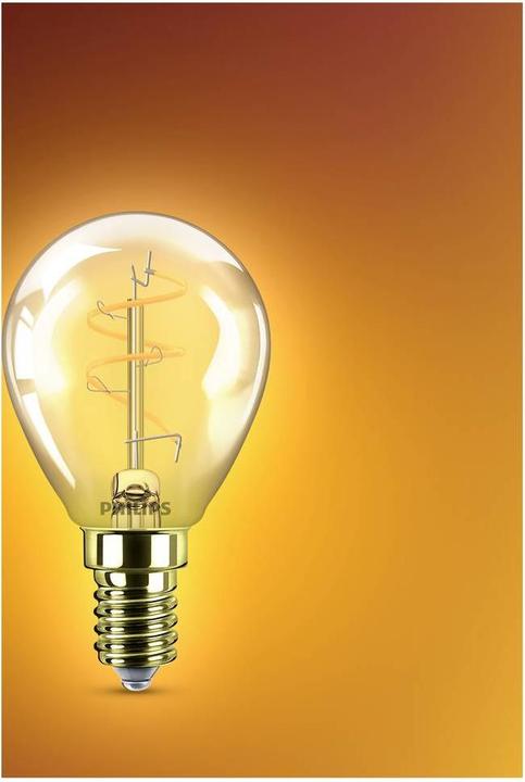 Produktbild Philips Filament Tropfenform Amber 15 W P45 E14 (E14, 136 lm, 1 x)