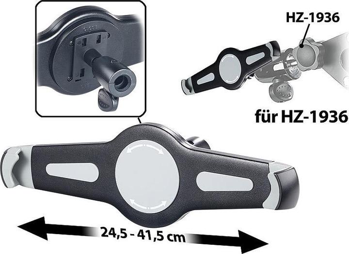 Actual product image Callstel Holder for iPad Pro and tablets up to 14.5", for tablet swivel arm