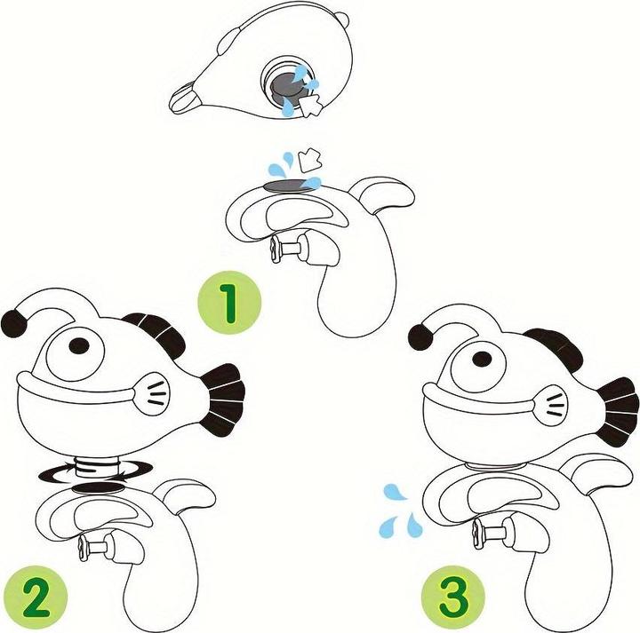 Actual product image Activity Board Underwater animal mini cartoon water toy, baby bath toy, suitable for pool water spray