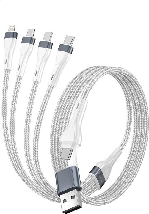 Produktbild 4smarts USB-C/A Mulit-Ladekabel 4 in 2 25 cm (0.25 m)