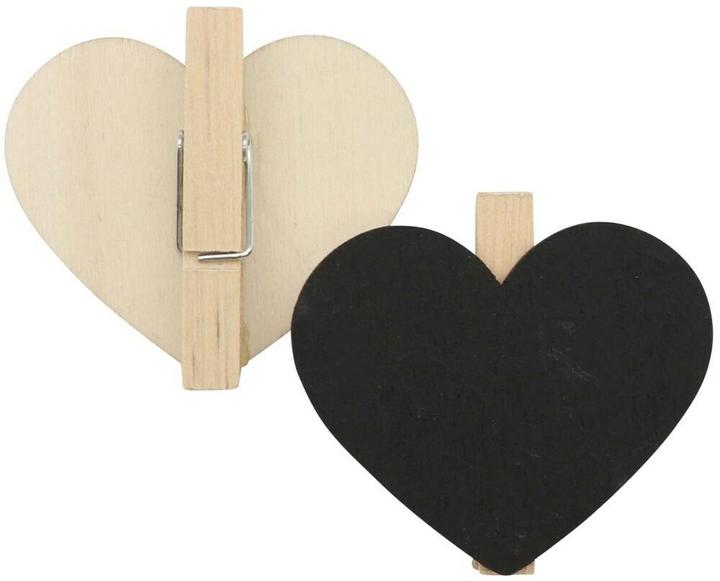 Image du produit Glorex Tableau en bois avec pince, coeur