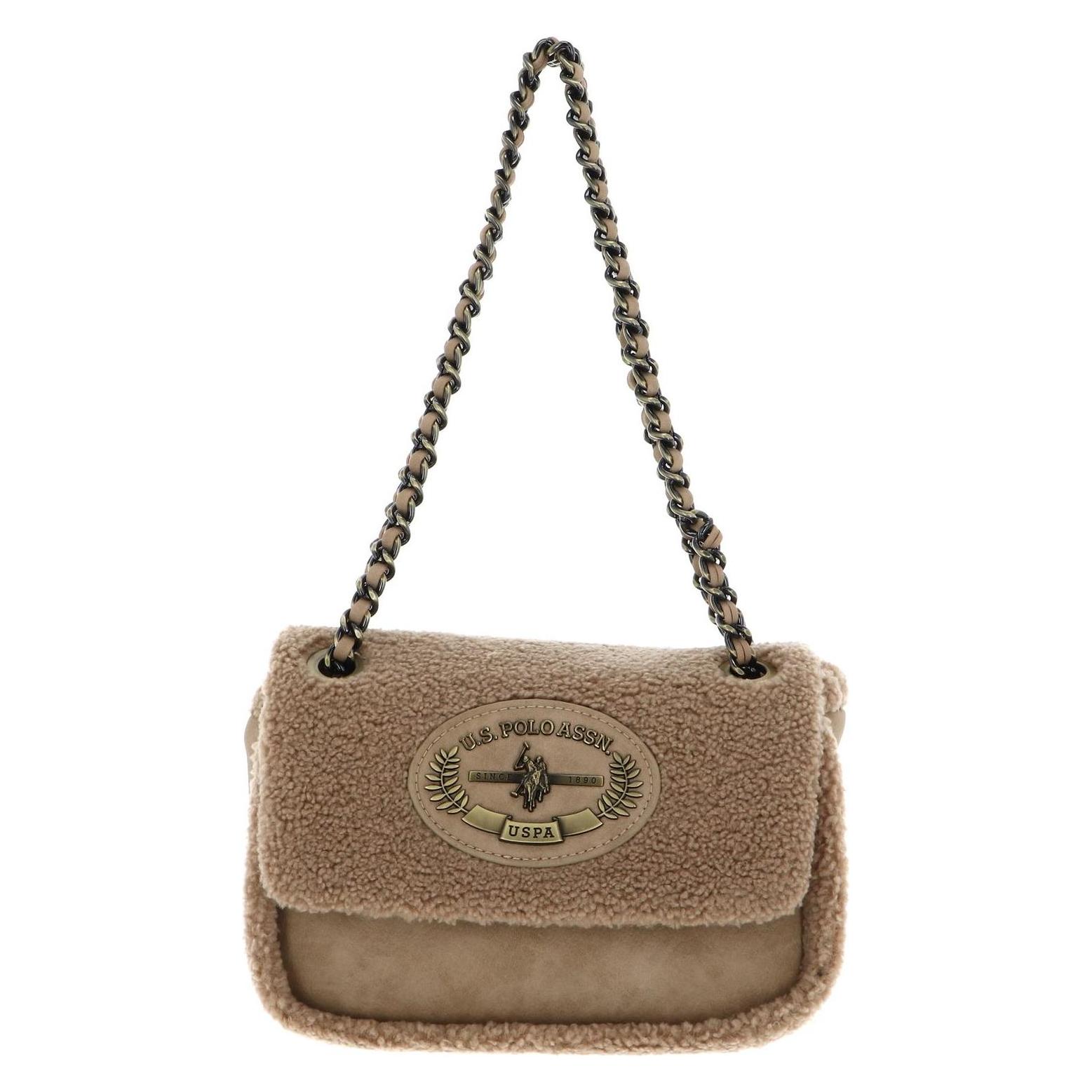 U.S. Polo, Damen, Handtasche, Holly Schultertasche S 23.5 Cm, Beige