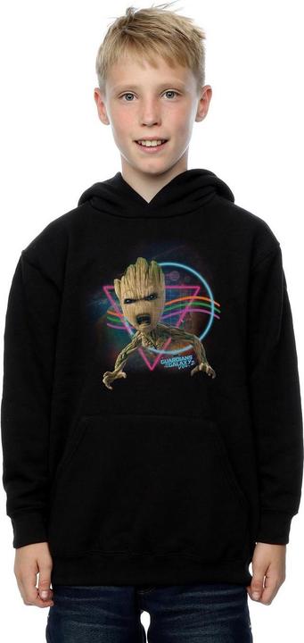Immagine prodotto Guardians Of The Galaxy Neon Groot Felpa con Cappuccio Ragazzi (140, 146)