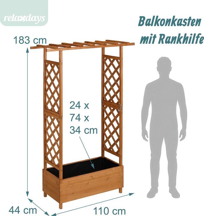 Actual product image Relaxdays Planter