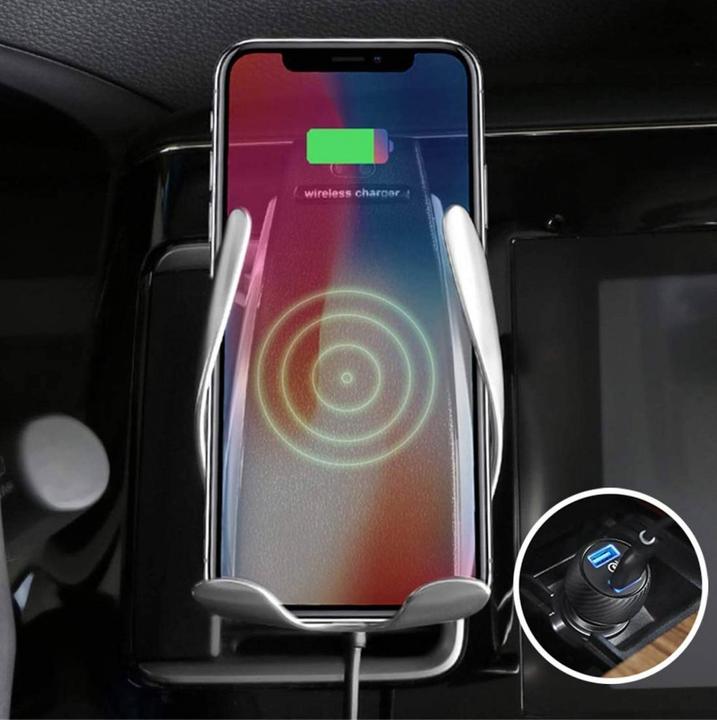 Image du produit Akashi Support Voiture Automatique Avec Charge Rapide Sans Fil 10w