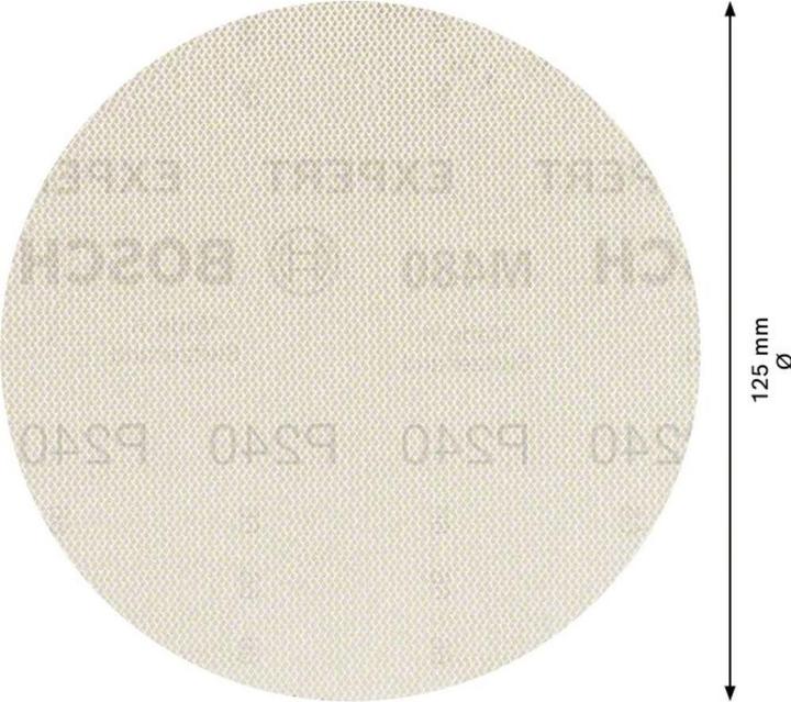 Produktbild Bosch Professional Zubehör EXPERT M480 Schleifnetz für Exzenterschleifer, 125 mm, G 240, 50 Stück (240)