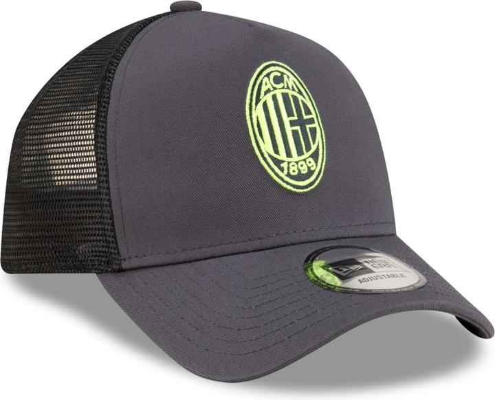 Produktbild New Era A-Frame Mesh Trucker Cap - AC Milan charcoal