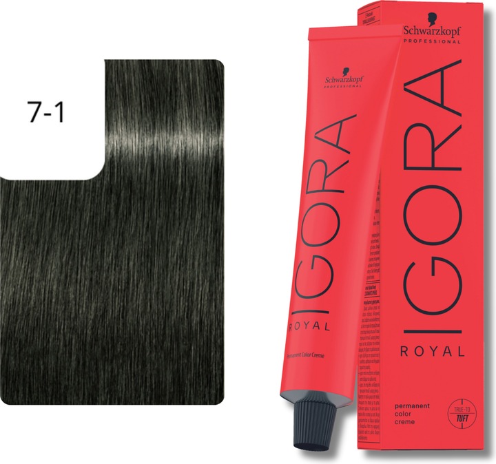 Produktbild Schwarzkopf Professional Igora Royal (7-1 Mittelblond Cendre)