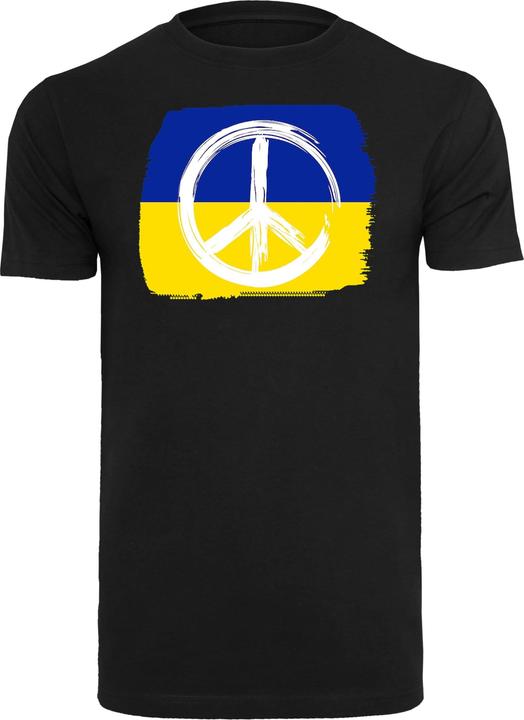 Immagine prodotto Merchcode Peace - Maglietta Basic a girocollo con bandiera della pace - 161087 (L)