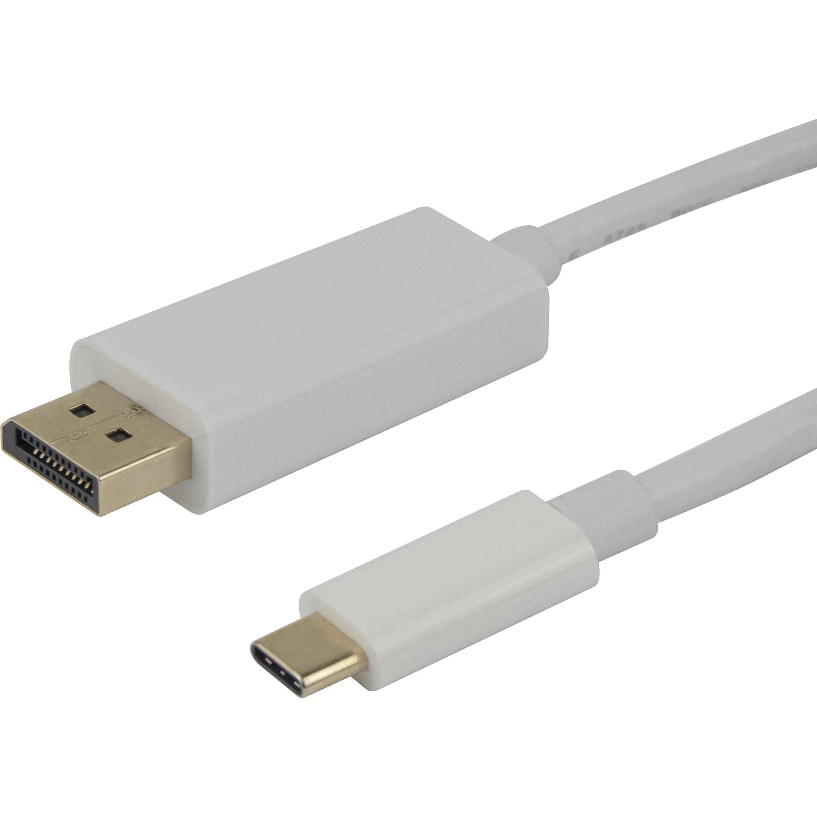Deltaco - video adapter cable - USB-C to DisplayPort - 2 m, Cavo video