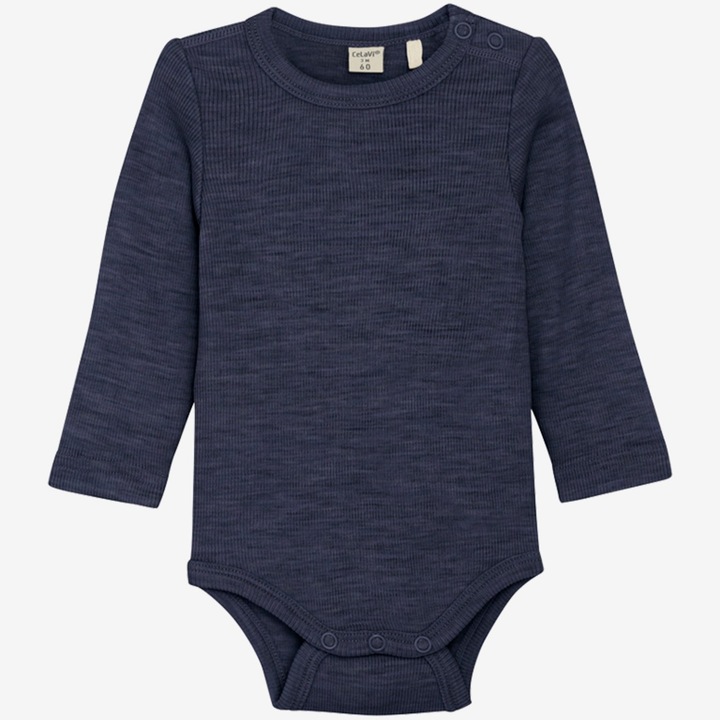 Actual product image CeLaVi Long-sleeved merino wool bodysuit (50)