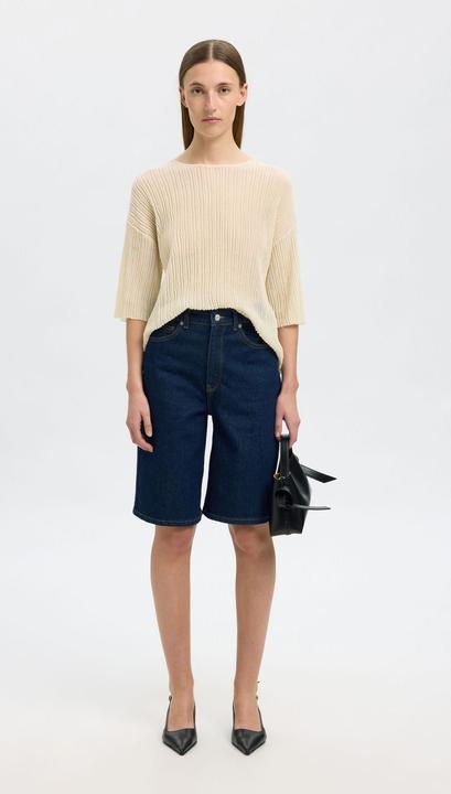 Actual product image Selected Femme Baumwollmix Strickoberteil (XS)
