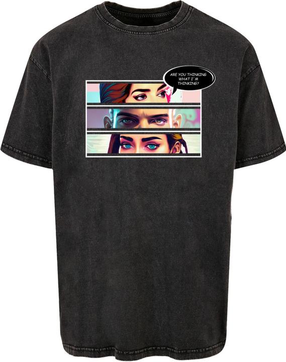 Produktbild Merchcode Thinking Comic Acid Washed Oversized Tee - 116355 (4XL)