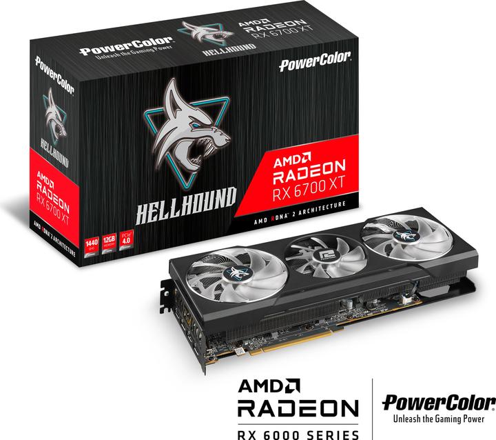 Image du produit Powercolor AMD Radeon RX 6700 XT Hellhound (12 Go)