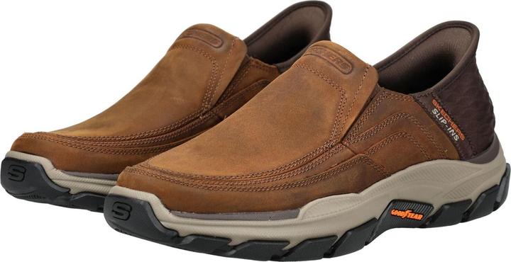 Actual product image Skechers Men's slip-on shoes Sporty rubber sole brown (42.5)