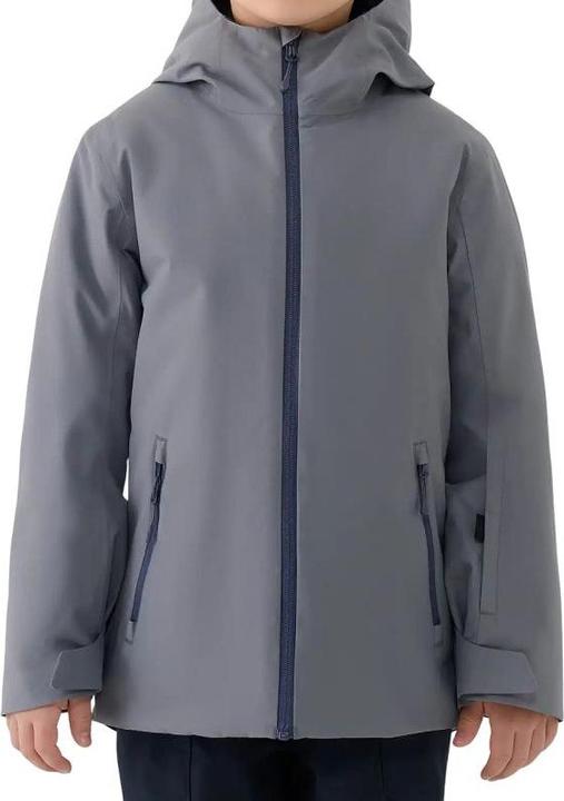 4F dunkelgraue Skijacke für Jungen (146)