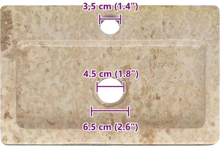 Produktbild vidaXL Becken (240 mm, 380 mm)