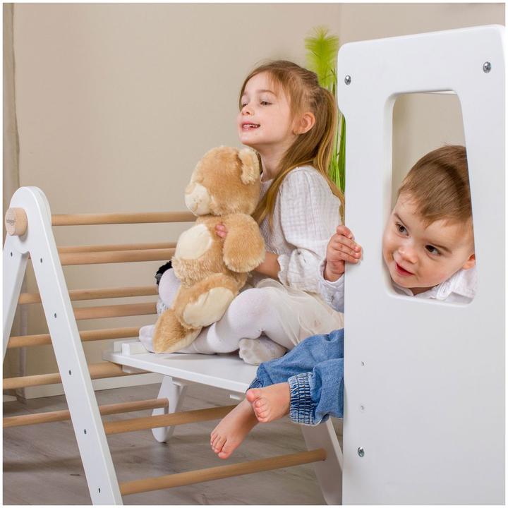 Image du produit Tobi Échelle à grimper et toboggan 2en1 laqué blanc
