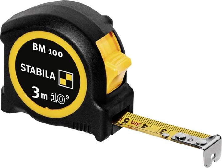 Actual product image Stabila Taschenbandmass BM 100, cm/inch-Skala (3 m)