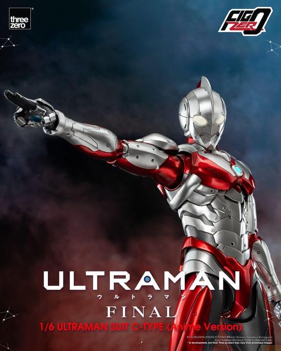 Actual product image ThreeZero Ultraman FigZero action figure 1/6 Ultraman Suit C-Type (Anime Version) 31 cm
