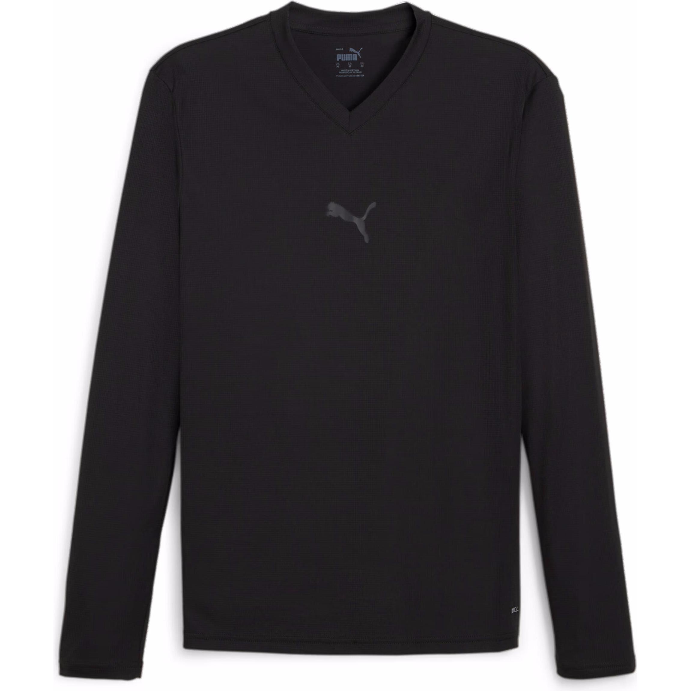 Puma, Herren, Sportshirt, teamGOAL Baselayer Tee LS (L), Schwarz, L